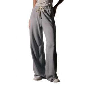 NEW JAMES PERSE women's wide leg sweatpant in grey sky pigment
